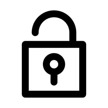 Unlock vector icon