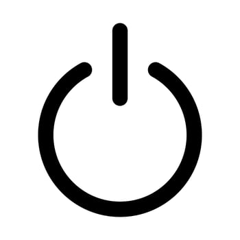 Power interface icon vector