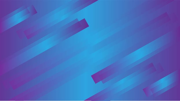 Metallic purple blue gradient angled stripes vector