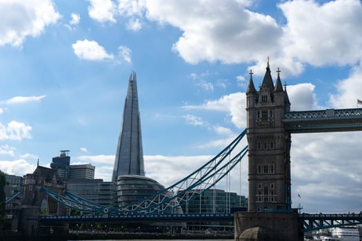 London Tower bridge under a blue sky photo