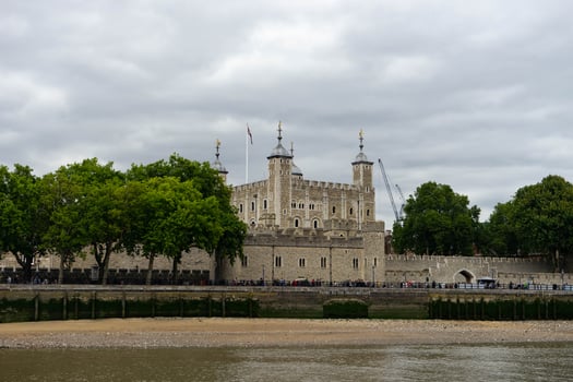 London, England, 2020 - People touring the Tower of London during the day photo