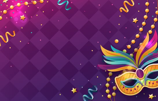 Mardi Gras Theme Background vector