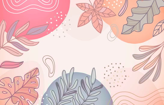 Hand drawn Foliage Background vector