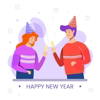 Celebrate New Year Festivity vector