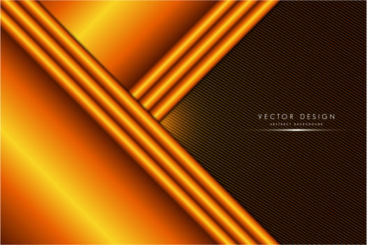 Modern orange and brown metallic background vector