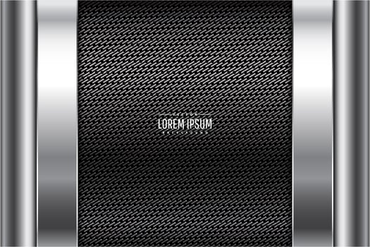Modern grey and silver metallic background vector