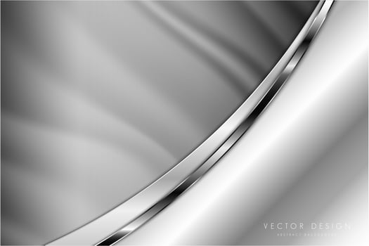 Modern silver and grey metallic background vector