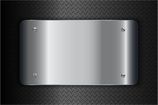Modern silver metallic background vector