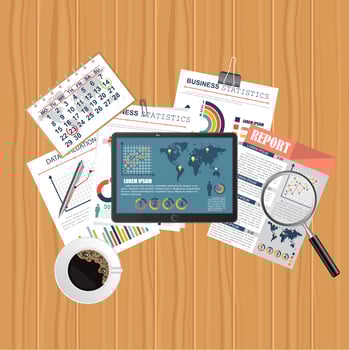 Auditing finance concept vector
