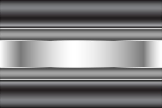 Modern grey and silver metallic background vector