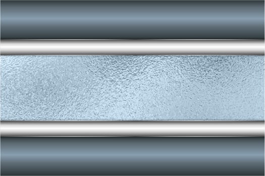 Modern blue and silver metallic background vector