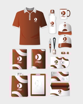 Branding and marketing mock-up set vector