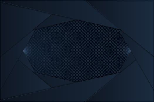 Metallic dark navy layered panels with carbon fiber vector