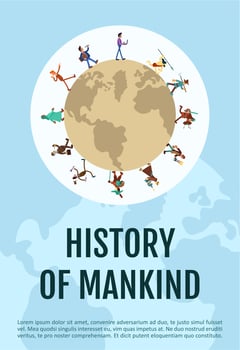 History of mankind poster vector