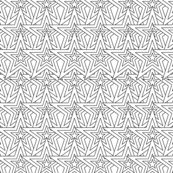 Seamless geometric pattern, editable geometric pattern for backgrounds vector
