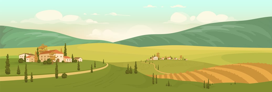 Autumn natural scenery vector
