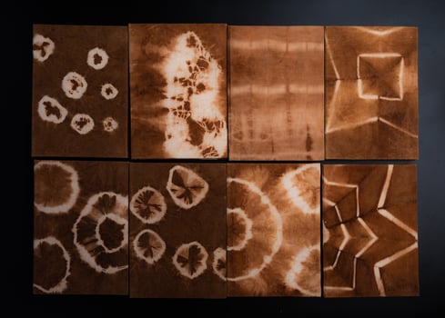 Handmade natural dyed notebooks photo