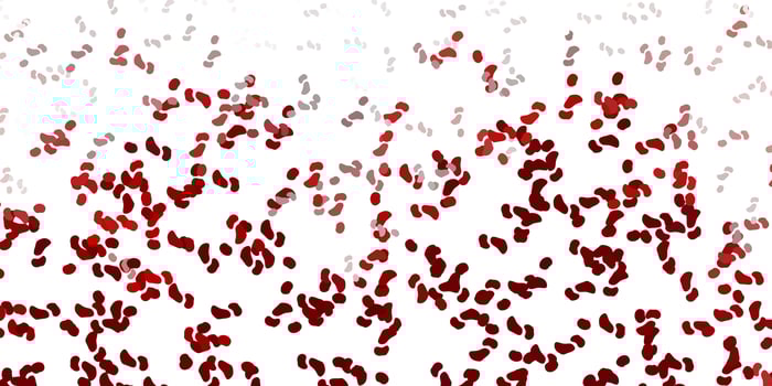 Red backdrop with chaotic shapes. vector