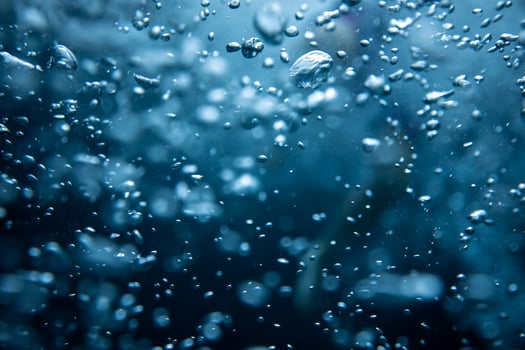 Water droplets on glass photo
