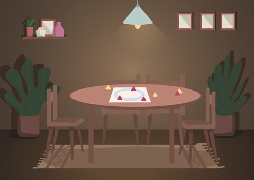 Place for evening family leisure vector