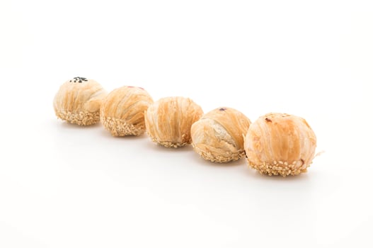 Chinese pastry called Mung Bean with egg yolk photo