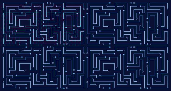 Line circuit abstract pattern technology background vector