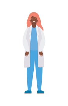 Woman doctor with uniform vector design