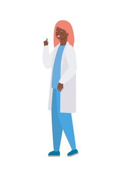 Woman doctor with uniform vector design