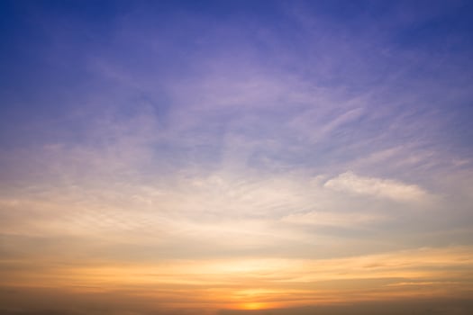 Sky at sunset photo