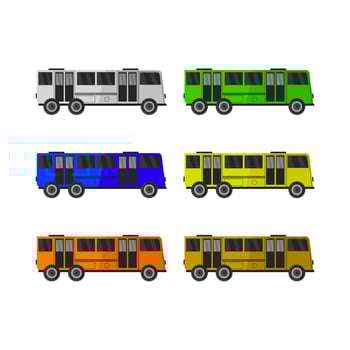 City Bus Illustrated On White Background vector