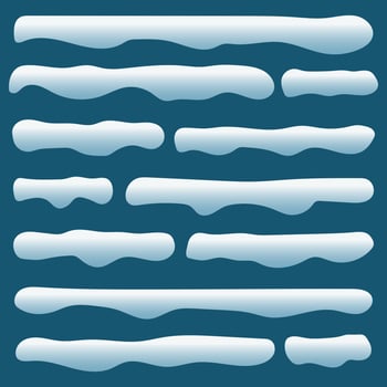 Snow caps vector design illustration isolated on background