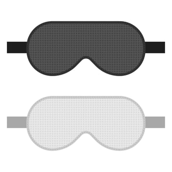 Sleeping mask vector design illustration isolated on white background