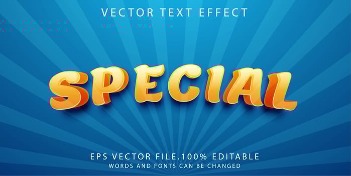 text effect special vector