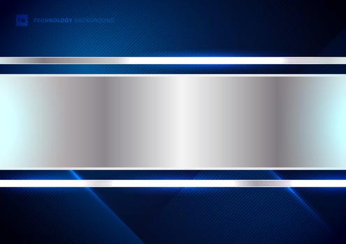 Abstract technology futuristic concept digital blue light ray diagonal stripes lines texture on dark blue background vector