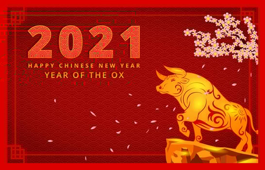 Chinese New Year Of The Ox vector