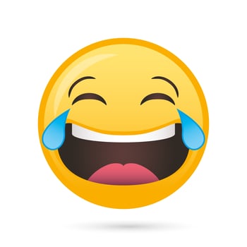 happy emoji face funny character vector
