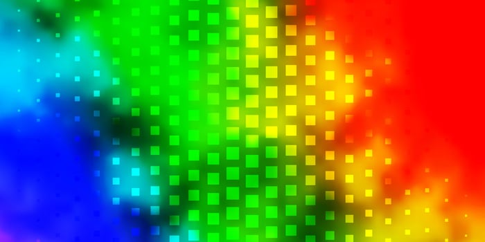 Light Multicolor vector background with rectangles.