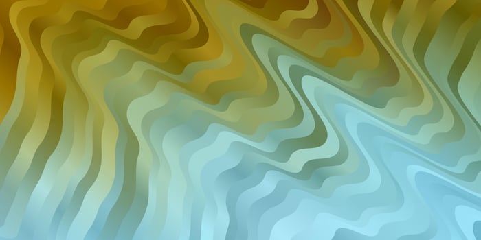 Light Blue, Yellow vector layout with curves.