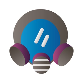 biological hazard mask protection vector