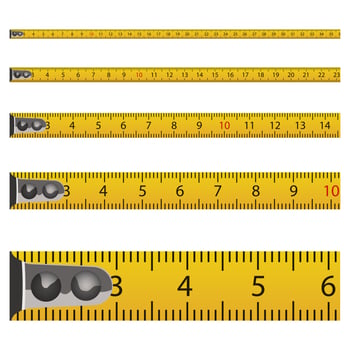 Tape measure vector design illustration isolated on white background