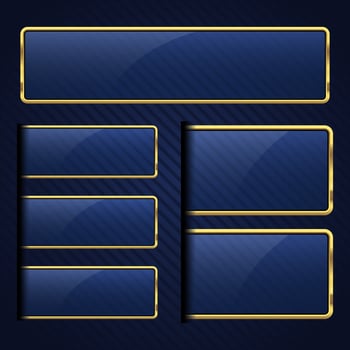Luxury golden banner vector design illustration