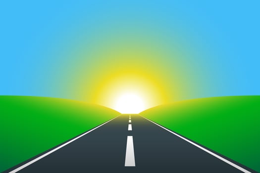 Road to infinity background vector design illustration