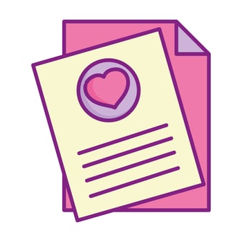 happy valentines day, letter card heart love vector