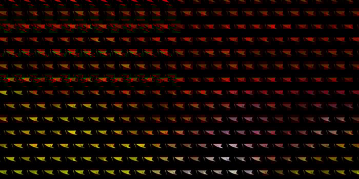 Light Multicolor vector layout with lines, triangles.