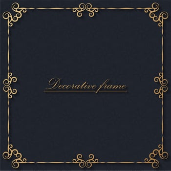 Elegant decorative frame design background vector