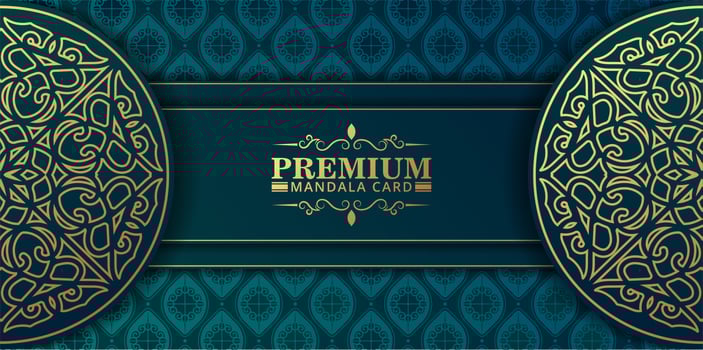 Luxury mandala background concept vector