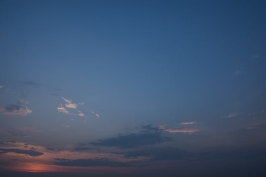 The sky and clouds at sunset photo