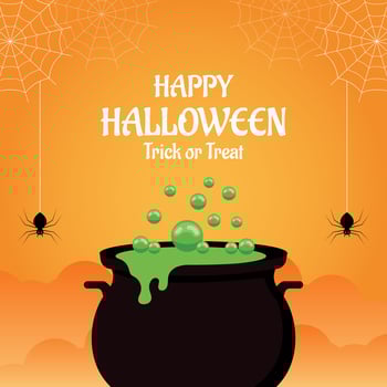 Flat design halloween background vector
