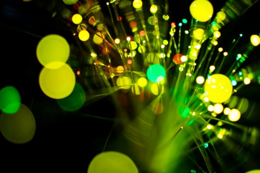 Green and yellow bokeh photo