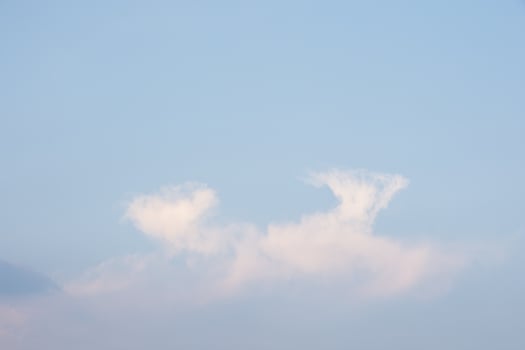 Clouds in the sky at sunset photo